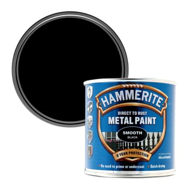 Hammerite ICI 5084867 5L Smooth Metal Paint - Black