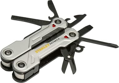 Stanley - FatMax FMHT0-72414 16-in-1 Foldable Multi Tool with Anti-Rust Properties for Minor Repair Work Ideal for Home, Car, Bikes, Camping & Outdoor Activity, GREY